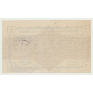Obóz jeniecki w Golzern (Mulde), 1 fenig 1916, pieczęć granatowa