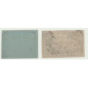 Oflag II C Woldenberg (Dobiegniew), 50 i 10 fenigów (1941?), seria A1, zestaw 2 szt.