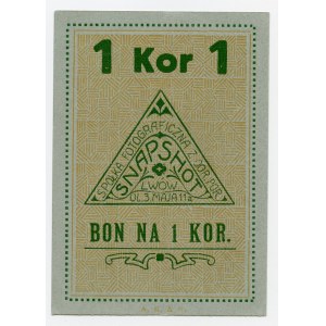 Lwów, Snapshot, 1 korona (1919)