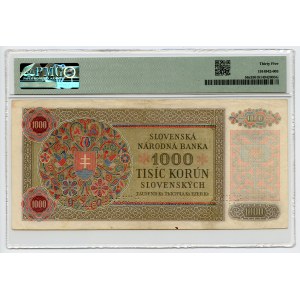 Czechosłowacja, 1.000 koron (1945) na 1.000 koronach słowackich 1940 - WZÓR