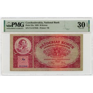 Czechosłowacja, 50 koron 1929, seria TA