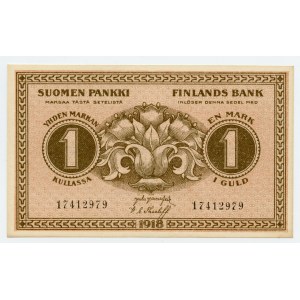Finlandia, 1 markka 1918