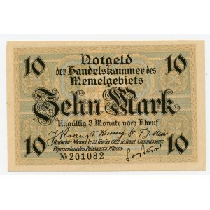 Litwa, Memel (Kłajpeda) 10 marek 1922