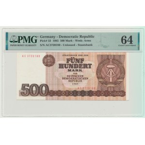 Niemcy, DDR, 500 marek 1985, ser. EC