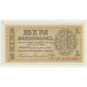 Ukraina, 1 karbowaniec 1942