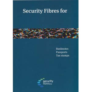 Wielka Brytania, folder Security Fibres Ltd. producenta włókien zabezpieczających UV
