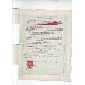 Polska Centrala Importu Kawy, akcja imienna na Simona z Zoppotów na 500 zł, 1933