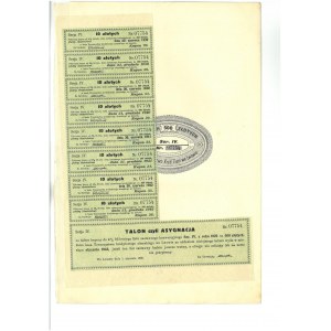 Tow. Kredytowe Ziemskie in Lviv, LZ for 500 zloty from 1925.