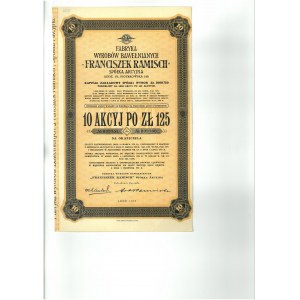 FRANCISZEK RAMISCH Cotton Products Factory, collective action for 1250 zloty, Lodz 1933.