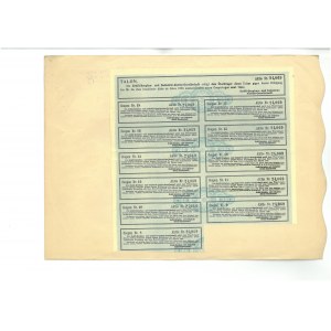 Mining and Petroleum Industry SA, stock for 200 crowns, Vienna 1917