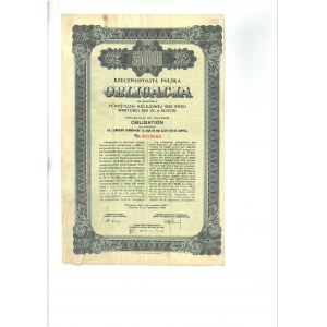 II RP, bond of 7% Railway Loan 1930 for 500 zlotys