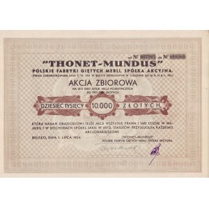 THONET-MUNDUS, Polish Bending Furniture Fs, collective action for 10,000 zloty, Bielsko-Biala 1934.