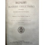 [Gumowski Marian, Bujak Franciszek] - Rozprawy Akademii Umiejętności - wydział historyczno-filozoficzny, Kraków 1914/15