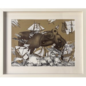 Pati Dubiel (b.1977), Storm original drawing, 2024