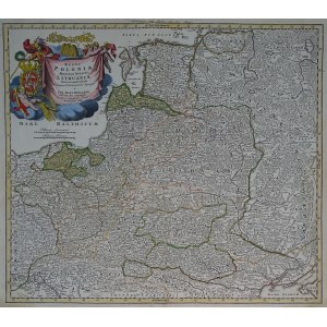 Rzeczpospolita Polska Litwa Ukraina REGNI POLONIAE MAGNIQUE DUCATUS LITHUANIAE Homann 1739