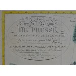 Poľská republika Litva Ukrajina 1810 Carte du Royaume DE PRUSSE DE LA POLOGNE ET DE LA LITHUANIE Eustache Hérisson, Paul-André Basset