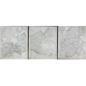 Mappa del Regno di Polonia e della Città Libera di Cracovia Königreich Polen und Freistaat Krakau... Strettoia