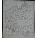Mappa del Regno di Polonia e della Città Libera di Cracovia Königreich Polen und Freistaat Krakau... Strettoia