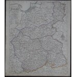 Mappa del Regno di Polonia e della Città Libera di Cracovia Königreich Polen und Freistaat Krakau... Strettoia