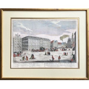 Vroclav, Hatzfeldtov palác VUE DE PALAIS NOUVEAU DU PRINCE DE HAZFELD A BRESLAU Werner, Probst 1780