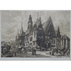 Breslau, City Hall from the southeast Das Rathaus zu Breslau Hugo Ulbrich 1903