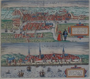 Królewiec Ryga Georg Braun Frans Hogenberg 1581