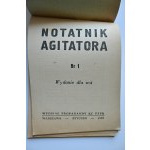 AGITATOR'S NOTEBOOK Rural Issue No. 1 [1952] Propaganda Department of the Central Committee of the Polish United Workers' Party.
