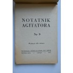 AGITATOR'S NOTEBOOK City Issue No. 9 [1951] Propaganda Department of the Central Committee of the Polish United Workers' Party.