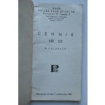 PKO's dollar price list [effective October 1, 1961] No. 33