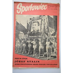 SPORTOWIEC Rok I, Nr 9, WARSZAWA 15 grudnia 1949