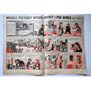 WALT DISNEY Wesołe przygody Myszki Mickey i Psa Burka [dodatek do IKC nr 4/1938]