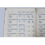 POLSKIE LINIE LOT Airlines LOT Flight Schedule. Valid from 15.X.1951 to 30.IX.1952