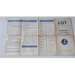 POLSKIE LINIE LOT Airlines LOT Flight Schedule. Valid from 15.X.1951 to 30.IX.1952
