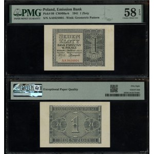 Poland, 1 zloty, 1.08.1941