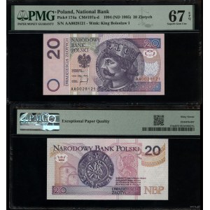 Polska, 20 złotych, 25.03.1994