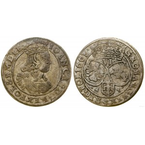 Poland, sixpence, 1663 AT, Bydgoszcz