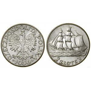 Poland, 2 zloty, 1936, Warsaw