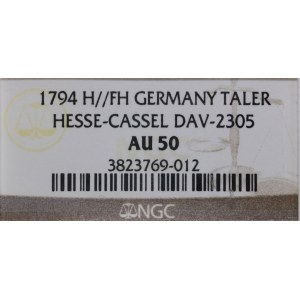 Niemcy, talar, 1794 H / FH, Hanau