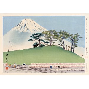 Tomikichirō Tokuriki (1902-2000), Góra Fuji - widok z Honen - jesienne żniwa, 1939/1940