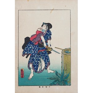 Utagawa Kunisada I (Toyokuni III, 1786-1864), wyd. Yoshikawa Kobunkan, Gejō Ohatsu, z cyklu Biografie sławnych kobiet, Tokio, 1918