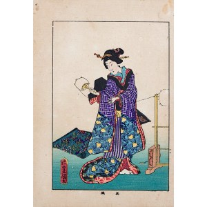 Utagawa Kunisada I (Toyokuni III, 1786-1864), wyd. Yoshikawa Kobunkan, Kure Ori, z cyklu Biografie sławnych kobiet, Tokio, 1918