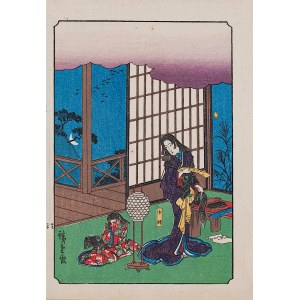 Utagawa Hiroshige (1797 - 1858), wyd. Yoshikawa Kobunkan, Przemiana, z cyklu „Opowieść o braciach Soga - Soga Monogatari”, Tokio, 1917