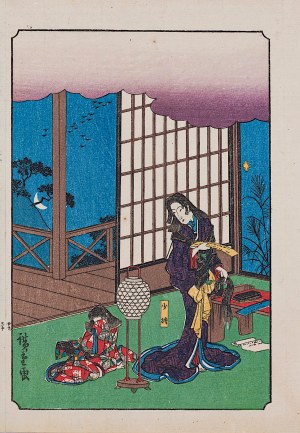 Utagawa Hiroshige (1797 - 1858), wyd. Yoshikawa Kobunkan, Przemiana, z cyklu „Opowieść o braciach Soga - Soga Monogatari”, Tokio, 1917