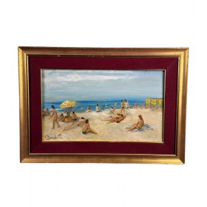 Gaetano Bocchetti, Figure in riva al mare - Gaetano Bocchetti (1888 - 1990)