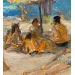 Gaetano Bocchetti, Figure in riva al mare - Gaetano Bocchetti (1888 - 1990)