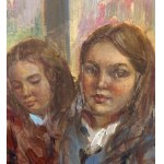R. CONCILIO, Two girls reading - R. Concilio