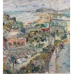 GUIDO CASCIARO, Neapolitan landscape with a seascape - Guido Casciaro (1900 - 1963)