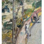 GUIDO CASCIARO, Neapolitan landscape with a seascape - Guido Casciaro (1900 - 1963)