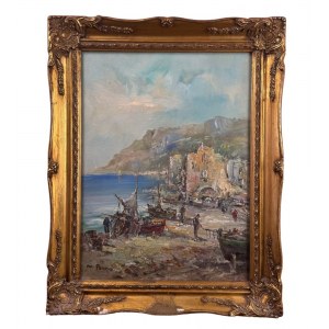 MARIO PASSONI, Veduta della costa - Mario Passoni (1929)