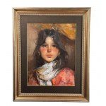 GIACOMO MORETTI, Portrait of a young woman - Giacomo Moretti (1843)